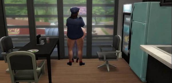  Big ass police officer forced and impregnated